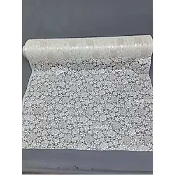 Pvc Küpür Dantel Raf Ve Dolap Örtüsü Runner (Beyaz)