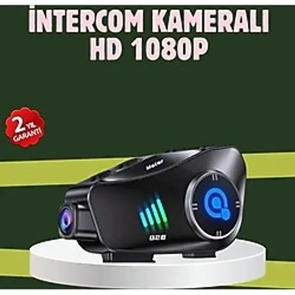 Q28 Full Hd Kameralı Motosiklet Kask Kulaklığı - 45 Saat Müzik, Ipx6 Su Geçirmez