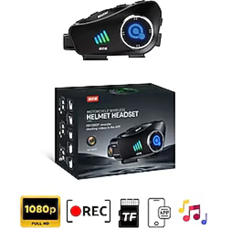 Q28 Kameralı Bluetooth Intercom Seti