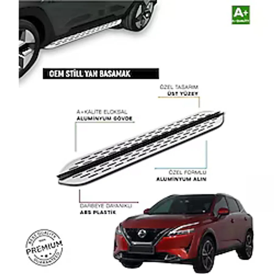 QASHQAİ +2 2010 2011 2012 2013 2014 ARACA ÖZEL YAN BASAMAK