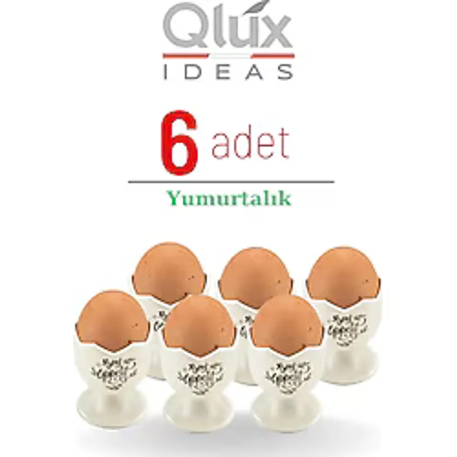 QLUX IDEAS Yummy Kahvaltı Sofraları İçin Yumurtalık (6 ADET)