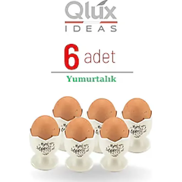QLUX IDEAS yumurtalık 6 adet yumurta sunumluk yumurta