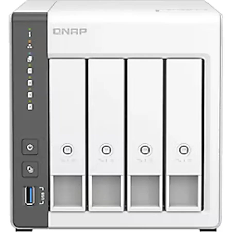 QNAP TS-433A7 4GB 10TBHDD 4x3.5" SATA Desteği RAID(0) NAS Depolama Ünitesi