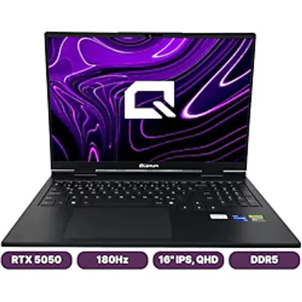 QUANTUM GAMING Riftblade 16 S DDR5 Nvme Rtx 5050 8 GB GDDR7 QHD IPS Intel Core i5-13420H RAM 500 SSD inç FreeDOS Oyuncu Laptop Siyah