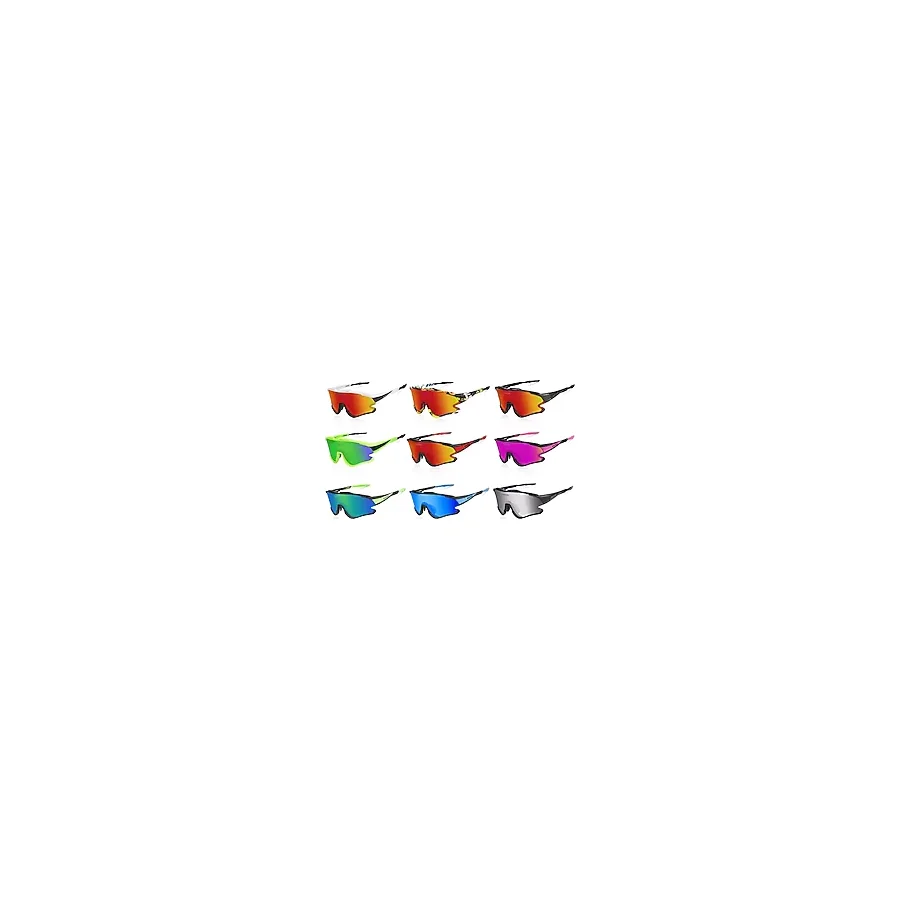 Queshark Polarize Anti-Uv Outdoor 4 Lens Ultra Hafif Spor Motorsiklet Bisiklet Gözlüğü
