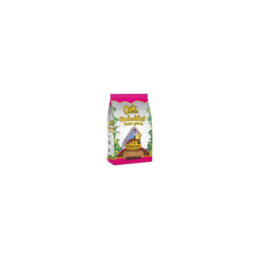 Quik 750 + 250 gr Muhabbet Kuşu Yemi