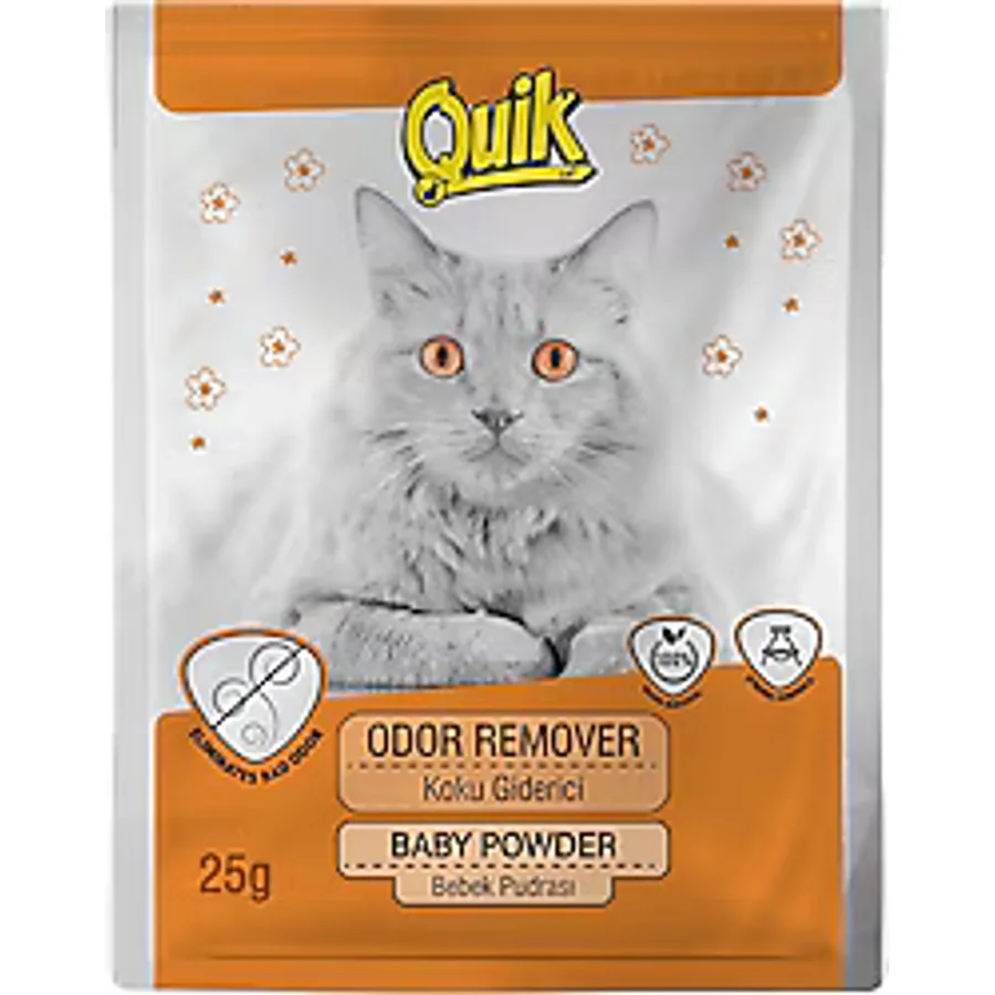Quik Bebek Pudrası 25 gr Kedi Kumu Koku Giderici