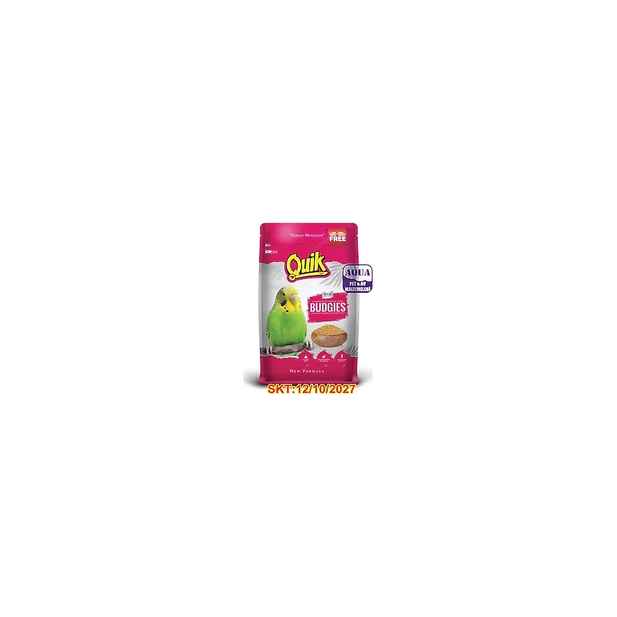 Quik Muhabbet Kuşu Yemi 500 Gr. - Karışık Kuş Yemi Muhabbet Kuş Yemi 400+100 Gr. Skt:12/10/2027