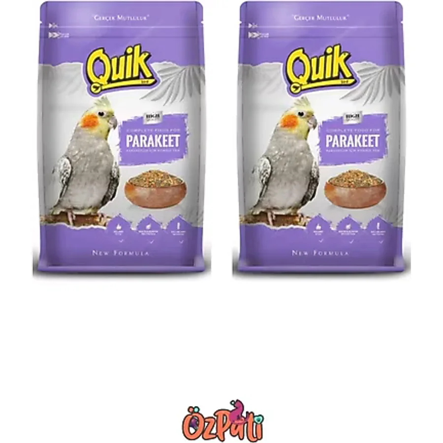 Quik Paraket Sultan Cennet Papağanı Yemi 750 Gr x 2 Adet