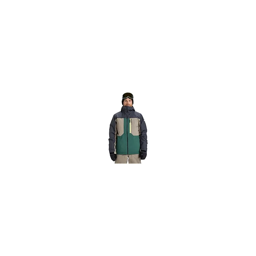 Quıksılver Dawson Jk Erkek Anthracite - Solid Snowboard Ceketi Eqytj03510-11793