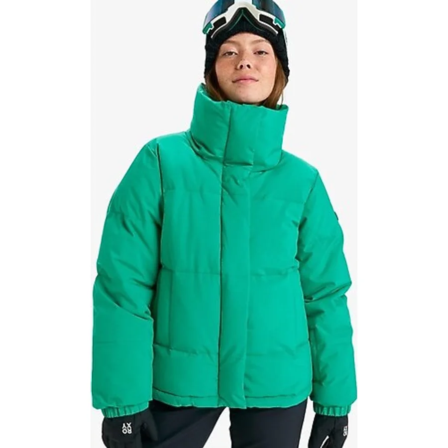 Quiksilver ERJTJ03545-SNOW WINTER REBEL JK Yeşil Kadın Waterproof Kayak Montu