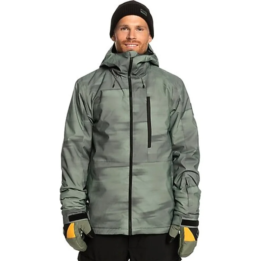 Quiksilver Mission Printed Erkek Snowboard Kayak Montu EQYTJ03428-GNB1 - Yeşil - XL
