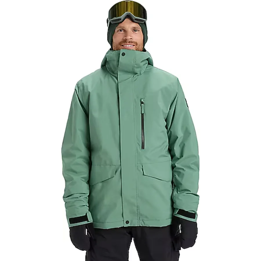 Quıksılver Mıssıon Solıd Jk Erkek Anthracite - Solid Snowboard Ceketi Eqytj03523-11793