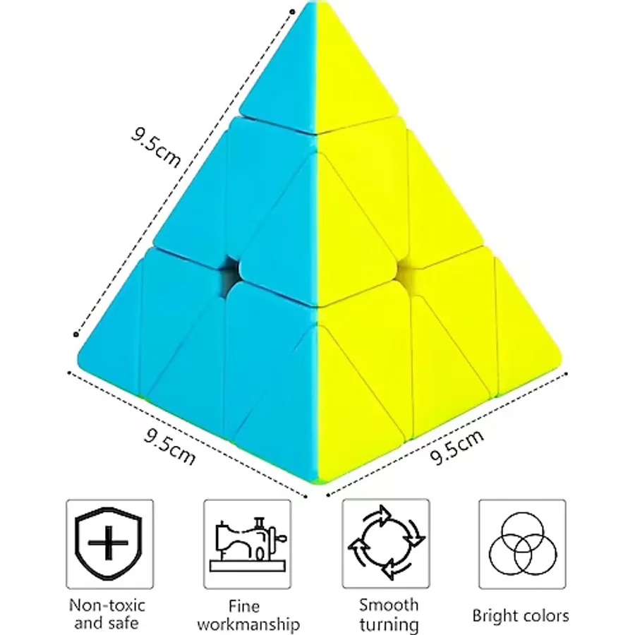 Qy Speed Cube, Pyraminx Profesyonel 3x3 Speed Üçgen Rubik Zeka Küpü -q1 Ming S2