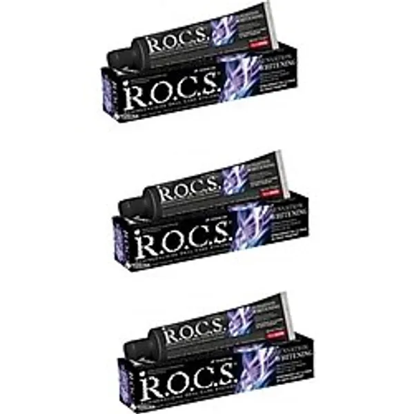 R.O.C.S. Sensation Whitening Beyazlatıcı Parlatıcı Diş Macunu, 60 ml X3
