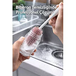 Raakmadezanmir Biberon,Silikon Süt Şişe, Bardak, Termos, Sürahi, Kavanoz, Kettle temizleme fırçası çok Fonksiyonlu
