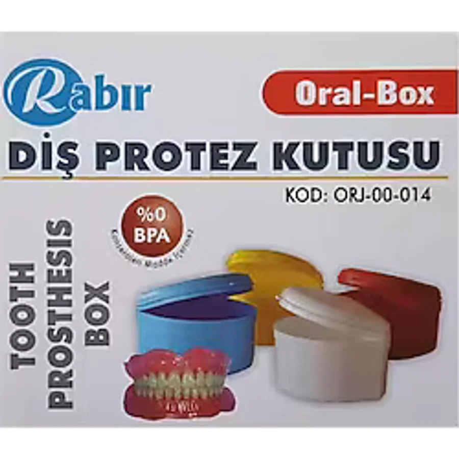 RABIR Diş Protez Saklama Kutusu Bpa (Kanserojen Madde Içermez) BRK0400