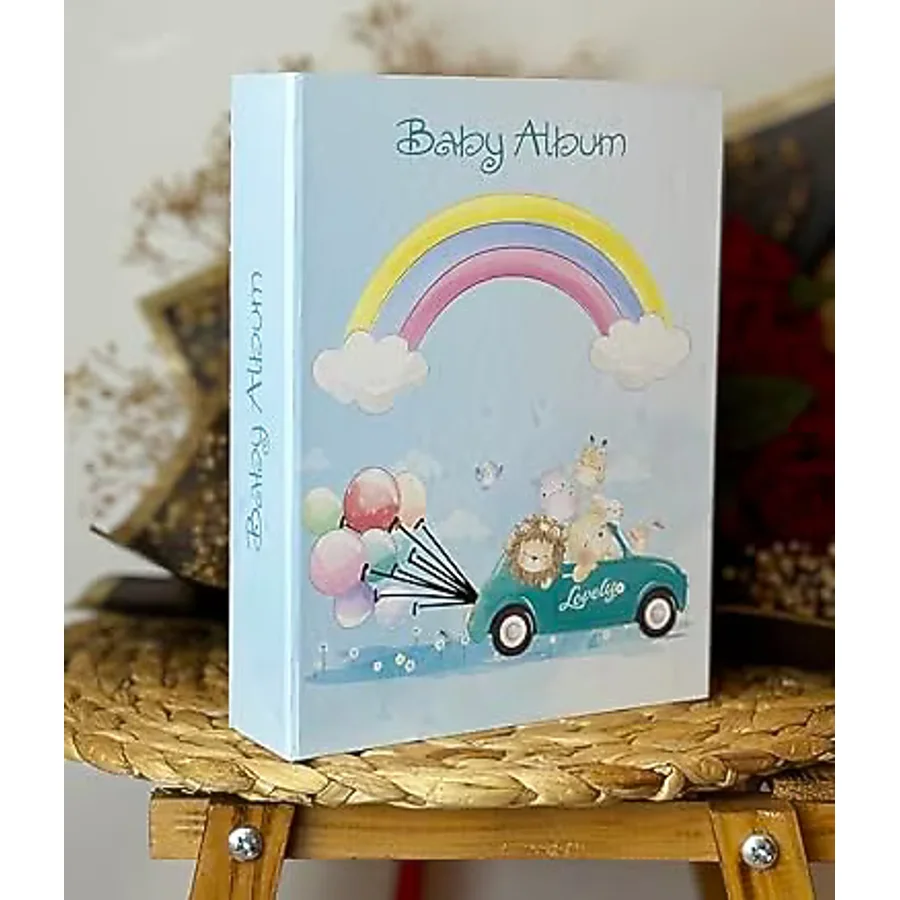 Rabsev RS306 Fotoğraf Albümü 10x15cm 200 Fotoğraf Kapasiteli Baby Desenli Lüks Albüm