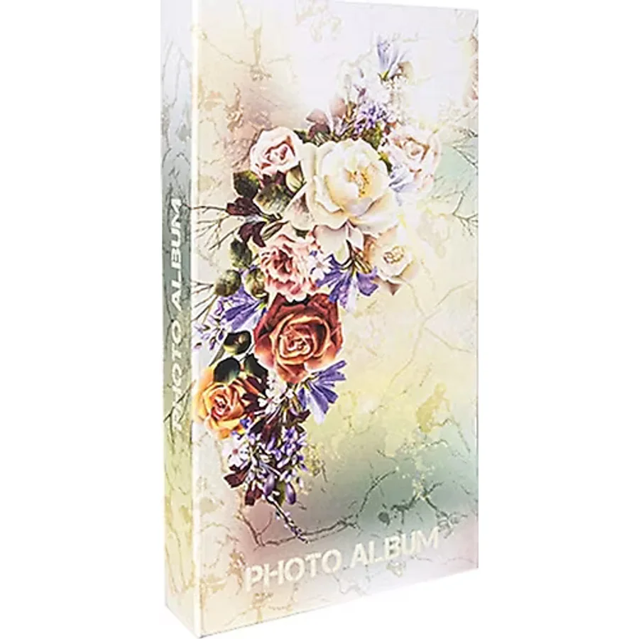 Rabsev RS307 Fotoğraf Albümü 10x15cm 300 Fotoğraf Kapasiteli Gelin Buketi Desenli Lüks Albüm