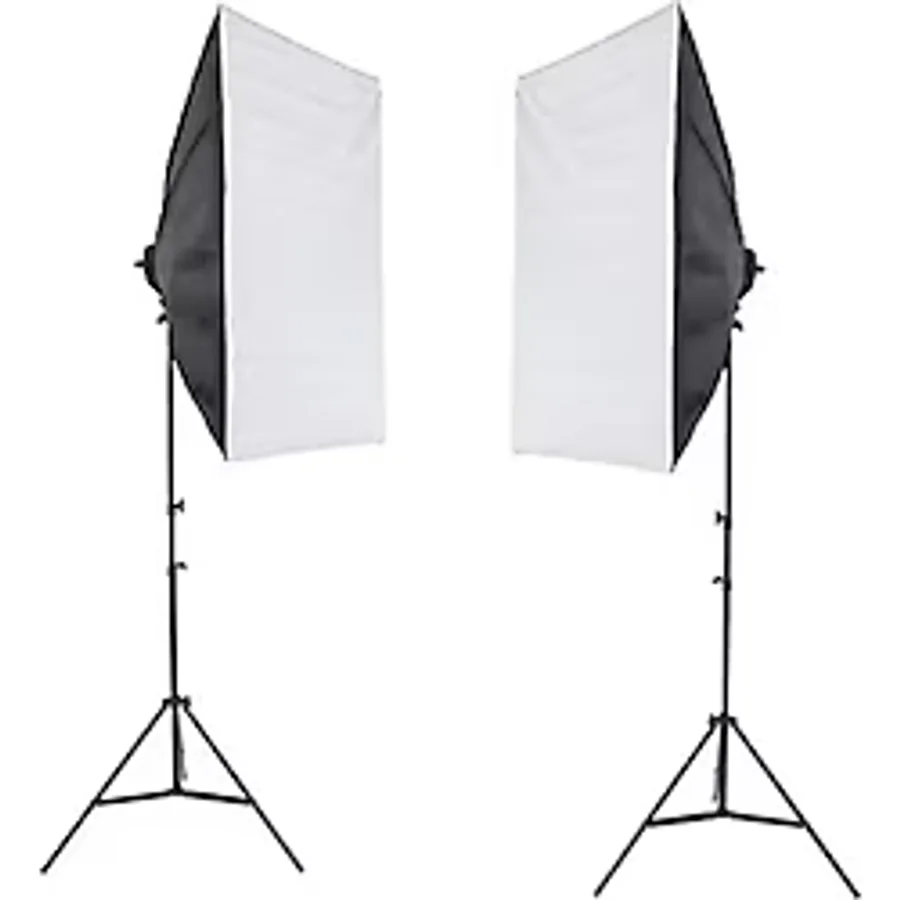 Rabsev Softbox 50x70cm Tek Duylu Sürekli Işık Youtube Video Ve Fotoğraf Çekimi 2'li Set