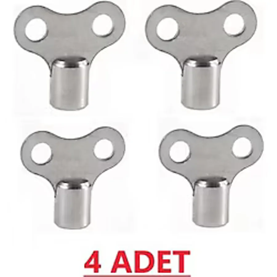 Radyatör Prujör Petek Havlupan Hava Alma Purjör Anahtarı 4 Adet