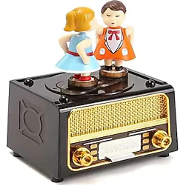 Radyo Müzikli Müzik Kutusu Kurmalı Dekoratif Hediyelik