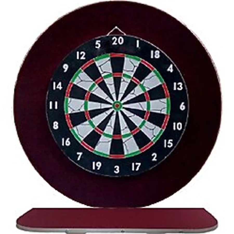 Raf Düzenekli Dart Arkalık Yuvarlak Bordo 72 CM
