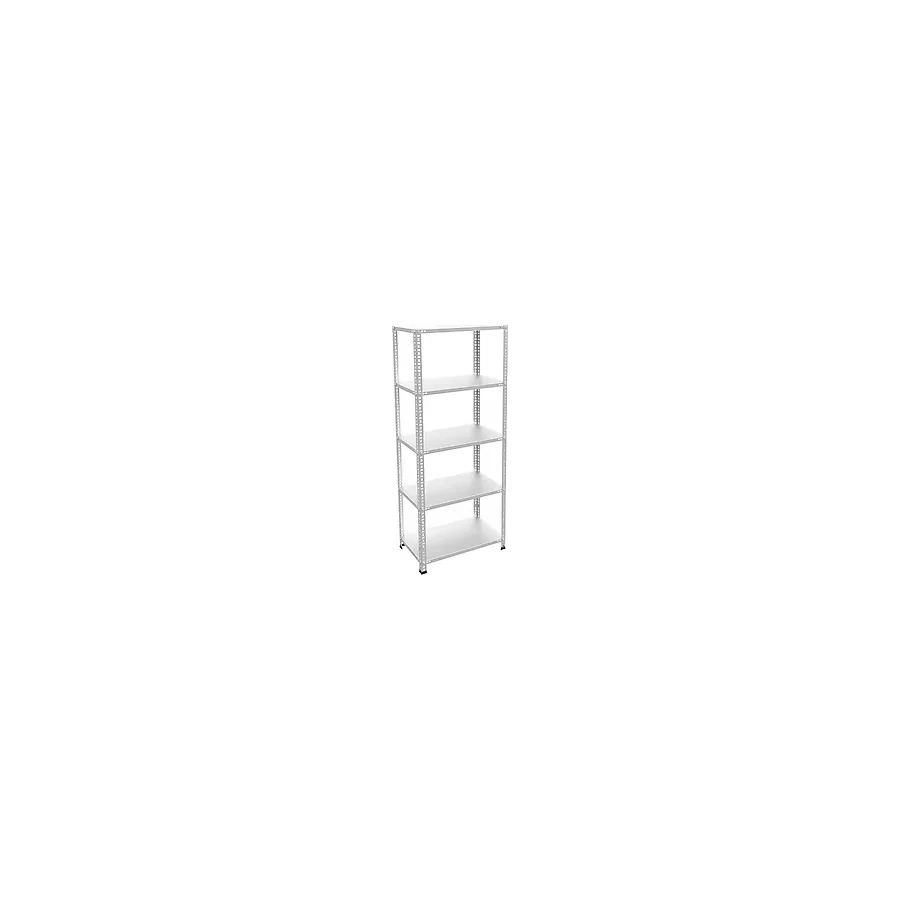 Rafburada 5 Katlı Galvaniz Çelik Raf - Depo, Arşiv, Kiler, Dosya, Market Rafı - 20x60 cm-100 cm-0.70 mm - 20x60x100 0,70 mm