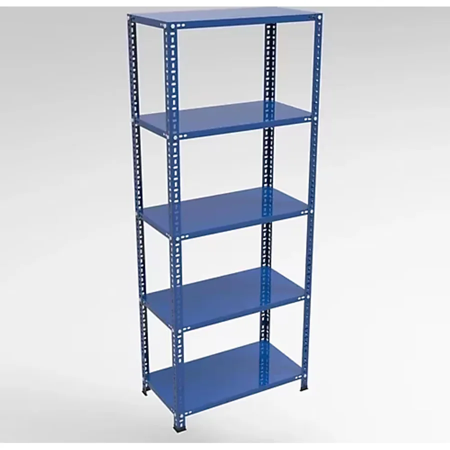 Rafburada 5 Katlı Mavi Renk Çelik Raf. Çiçeklik Rafı, Ofis Rafı. 0.70 MM-43X93-200 cm