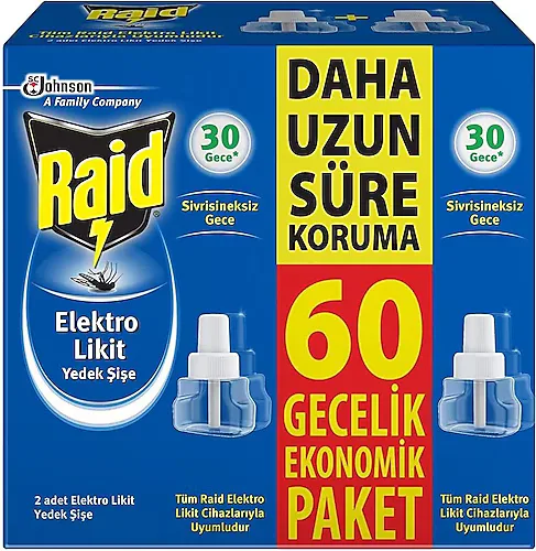 Raid Elektro Likit 2 Yedek 60 Gece