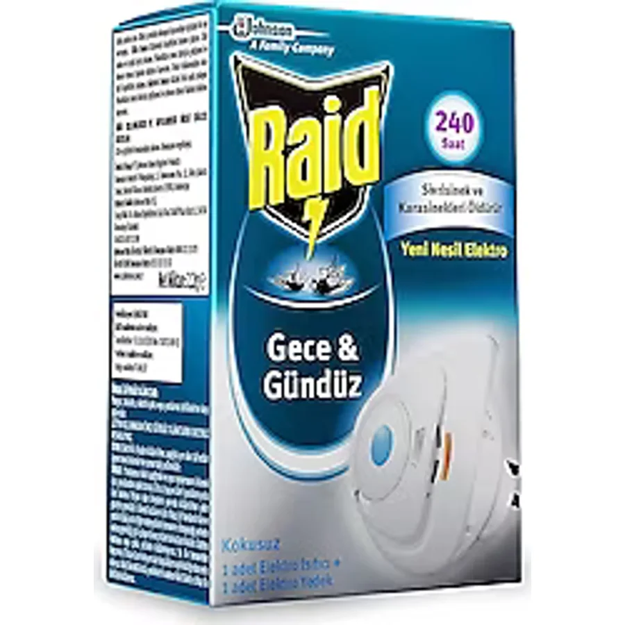 Raid Gece & Gündüz Elektro Cihaz + Yedek 240 Saat