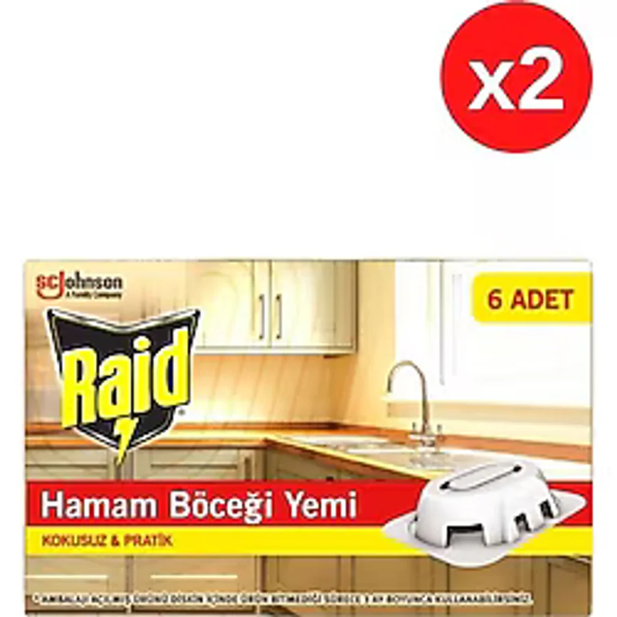 Raid Hamam Böceği Yemi - 12 Adet