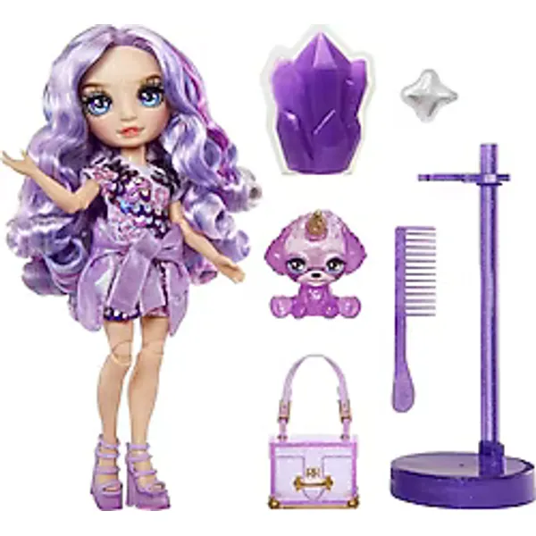 Rainbow High Violet Parlak Slime ve Evcil Hayvan Serisi Bebeği 503422