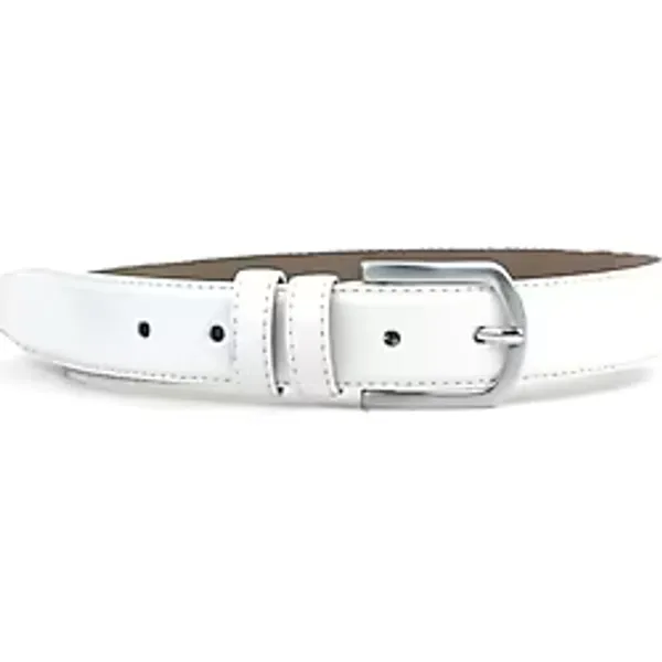 Rakerplus Beyaz Rugan 3,5 cm (85-110cm) Erkek Çocuk Klasik Kemer