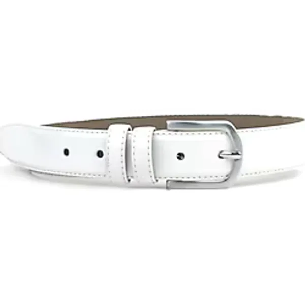Rakerplus Beyaz Rugan 3,5 cm Erkek Çocuk Klasik Kemer (85-110cm)