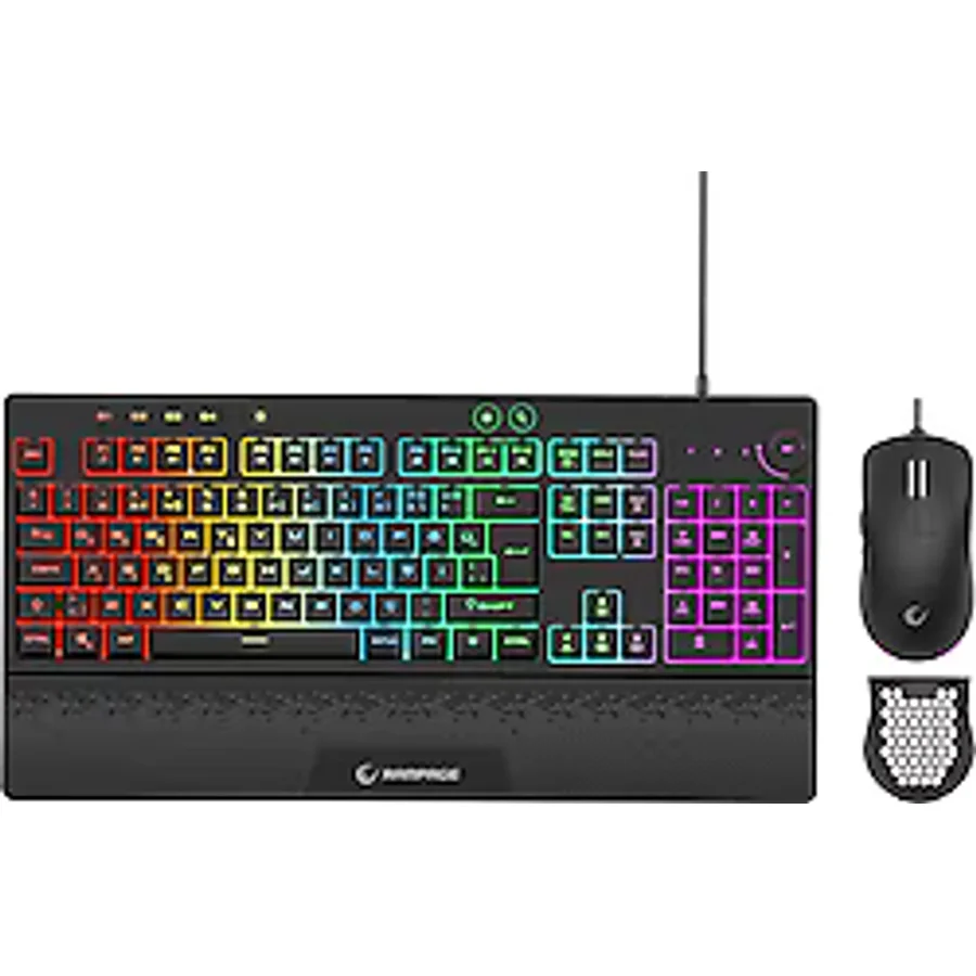 Rampage Eclipse RGB Kablolu Oyuncu Klavye Mouse Seti