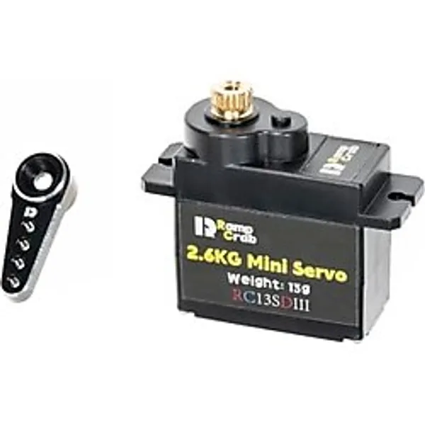 RampCrab RC Araba Tekne Model Parçaları için Servo Kollu RC Direksiyon Servosu Eksenel SCX24 Yükseltme Parçaları (Siyah)