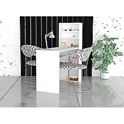 Ran Love Inci Manikür Masası, Protez-Tırnak Masası 115 Cm Dikdörtgen Şekil Modern Tasarım - Beyaz