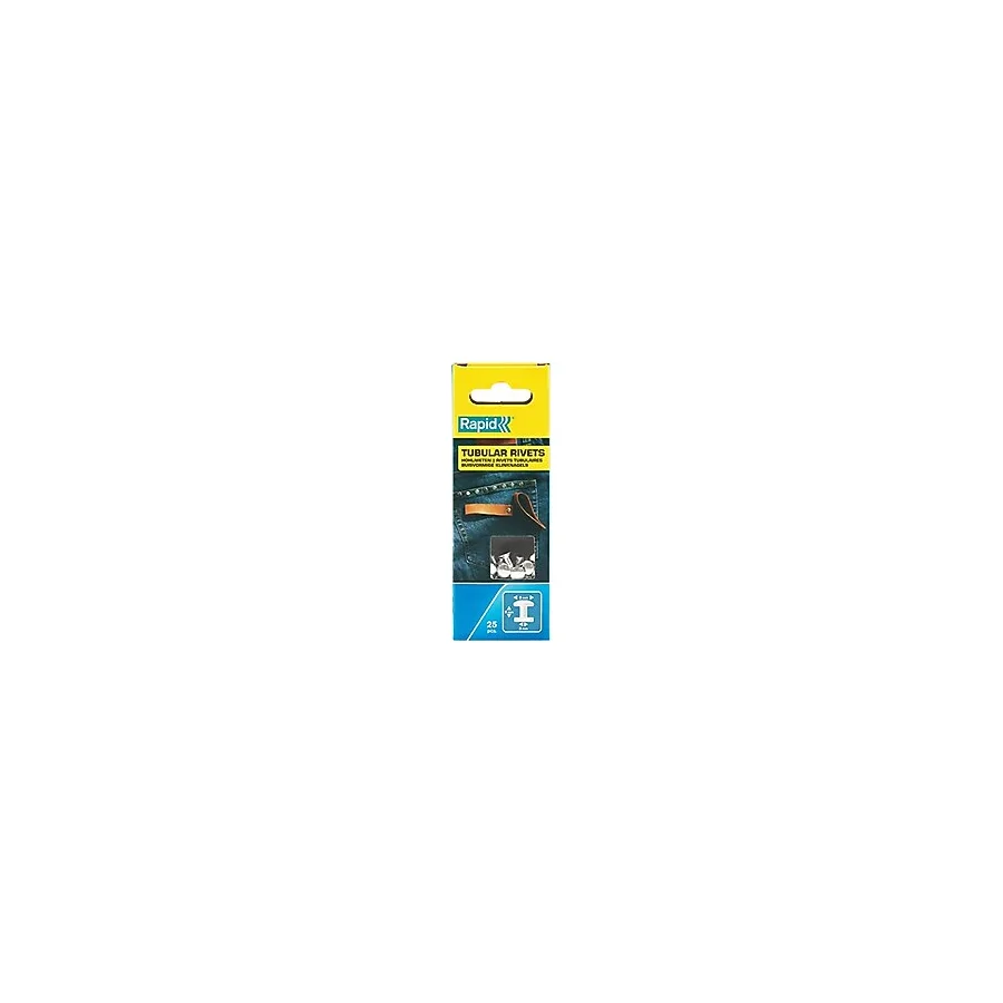 Rapid Deri için Delikli Perçinler, 8 mm Başlı Perçinler, Gümüş Renkli, 25 Adet (2 Parça)