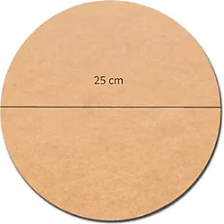 Rapithwin 25 cm Çap Daire runner Ham MDF Yuvarlak Supla
