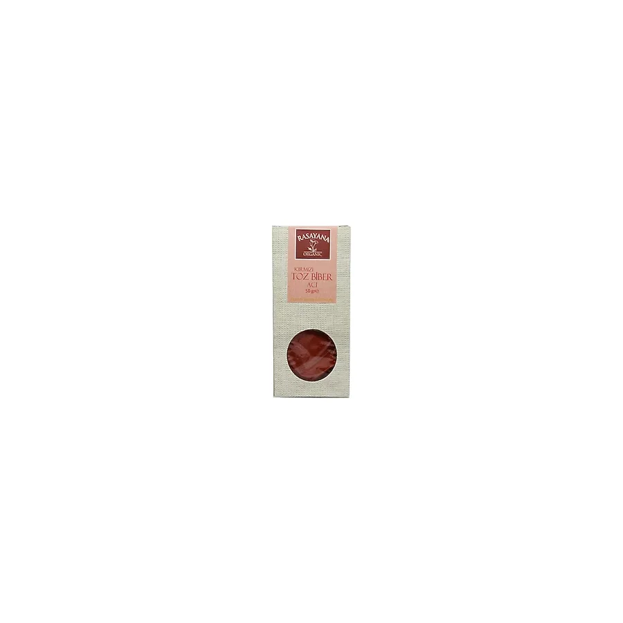 Rasayana Organik 50 gr Acı Kırmızı Toz Biber