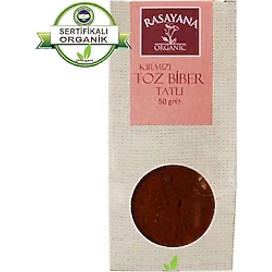 Rasayana Organik 50 gr Tatlı Kırmızı Toz Biber