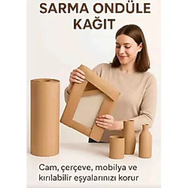 Rass Oluklu Karton Mukavva Ondüle Karton Mukavva Zemin Koruma Ambalaj Kartonu 80CMX50MT