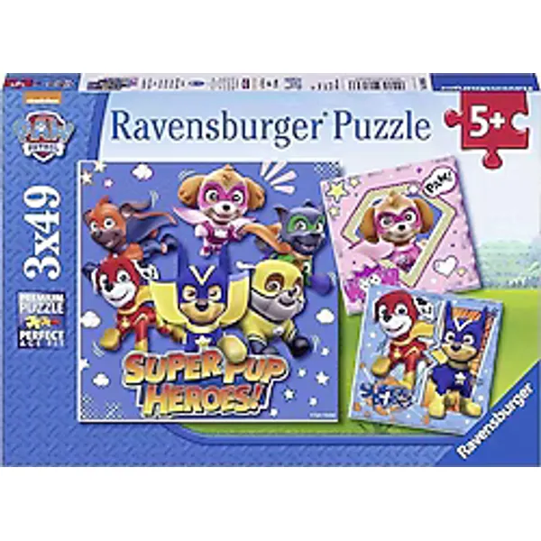 Ravensburger Paw Patrol 3x49 Parça Puzzle 080366