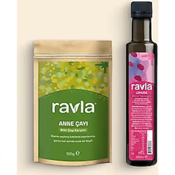 Ravla 2'li Ürün - Anne Çayı - 120g / Lohusa Bitkisel Yağ Karışım - 250ml