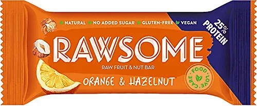 Rawsome Portakal ve Fındıklı 40 gr Protein Bar