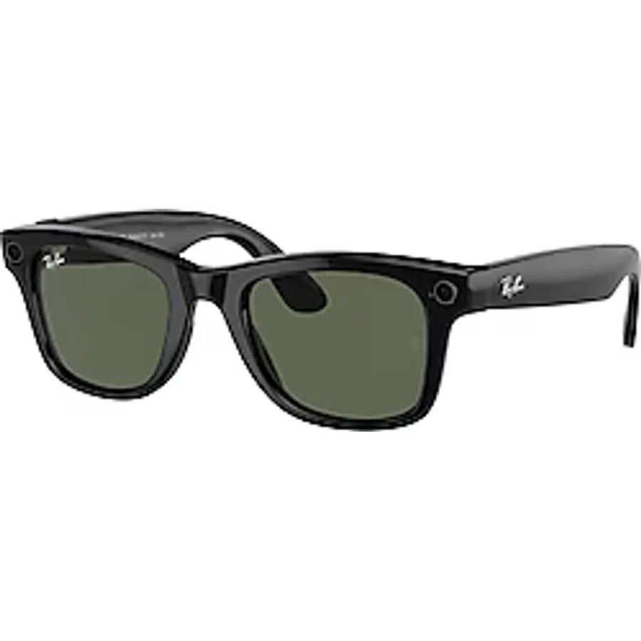 Ray-Ban Meta Wayfarer RW4006 601/71 Parlak Siyah-Yeşil Akıllı Gözlük