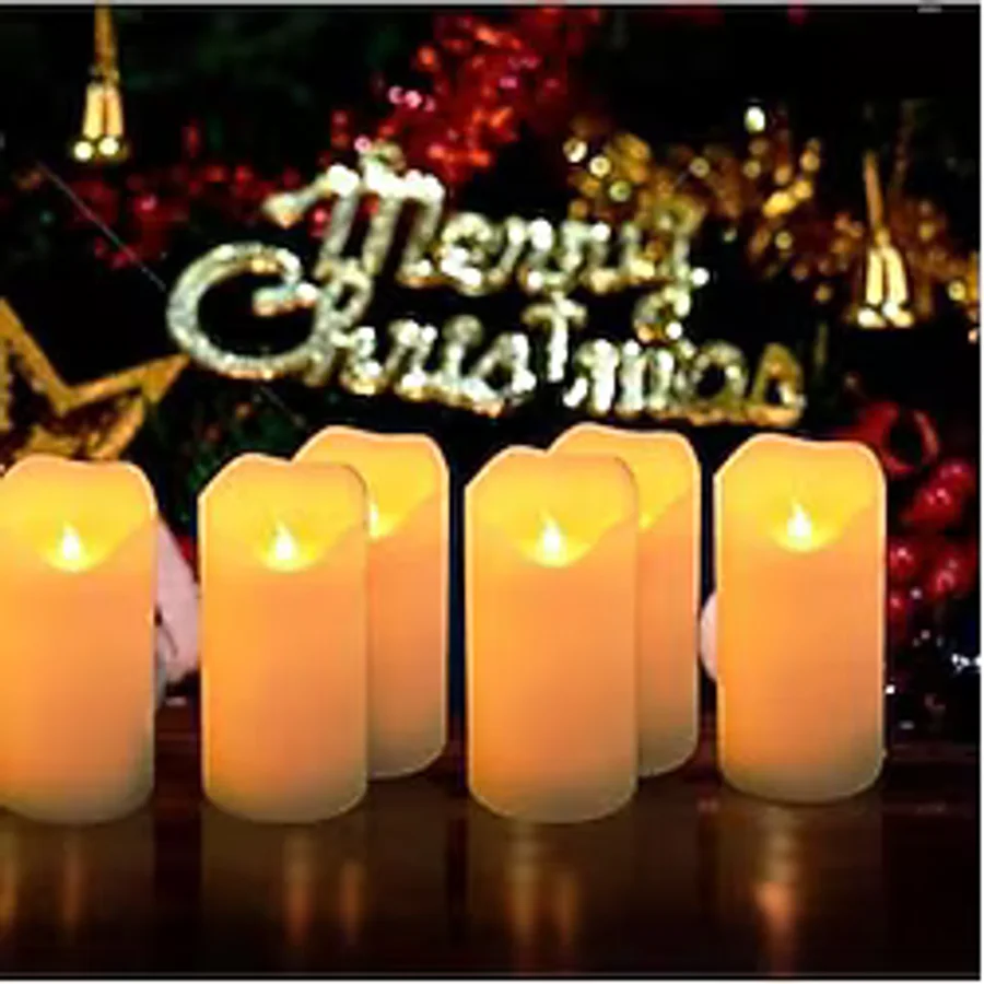 RAYTOYS OYUNCAK ÖZEL TASARIM TİTREK IŞIKLI MUM LED MUM PİLLİ MUM LED LİGHT CANDLES IŞIKLI KINA DÜĞÜN MUMLARI 24 ADET