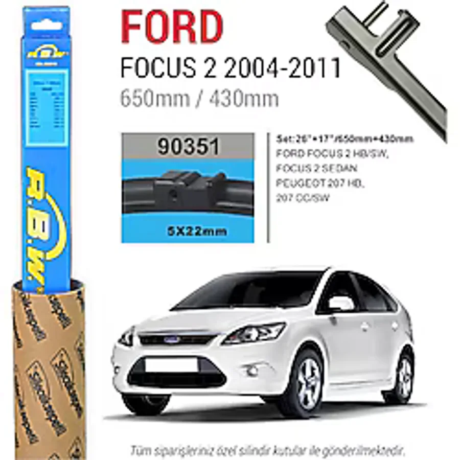 Rbw Ford Focus 2 Muz Silecek Takımı (2004-2011)