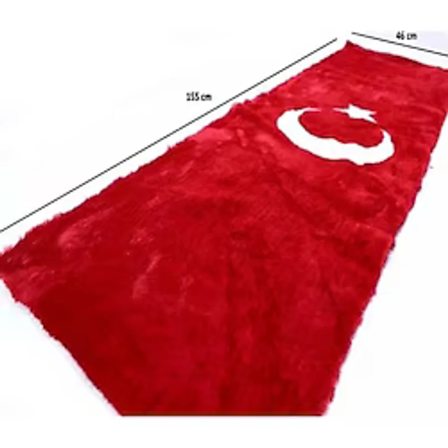 RBZ Peluş Türk Bayrağı Torpido Halısı 160 X 40